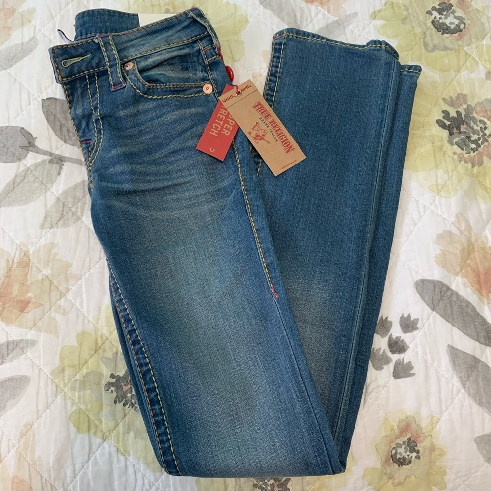 NWT TRUE RELIGION Blue Denim Jeans